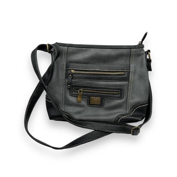 boc Handbags - B.O.C Born Concepts Grey black Leather crossbody purse